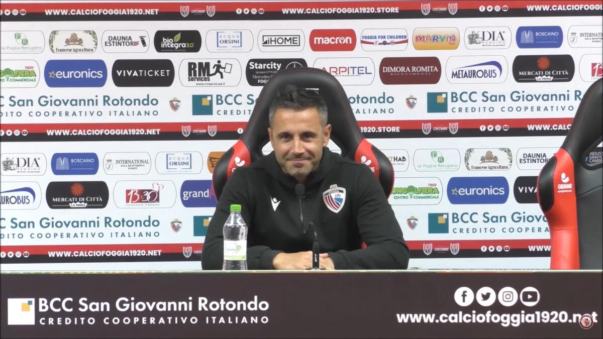 Marchionni: "Ci godiamo il momento" - Immagine in evidenza: Marco Marchionni - crediti foto: canale Youtube Calcio Foggia 1920