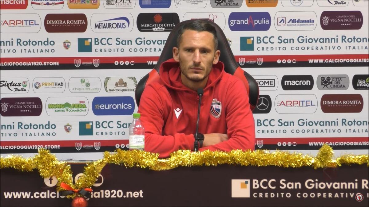 Foggia, Gavazzi: "Abbiamo vinto meritatamente" - Immagine in evidenza: Fabio Gavazzi - crediti foto: canale Youtube ufficiale Calcio Foggia 1920