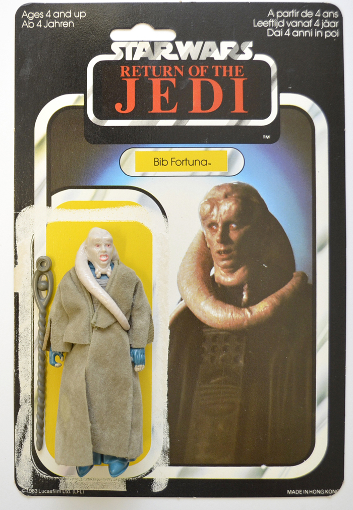 L'action figure di Bib Fortuna con il bastone