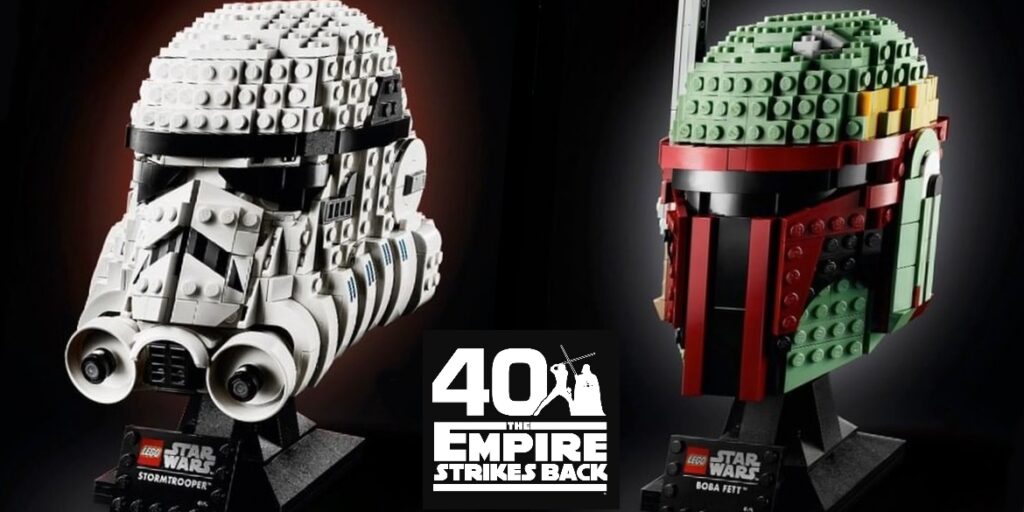 Gli splendidi caschi da collezione LEGO Star Wars.Da: games4fans