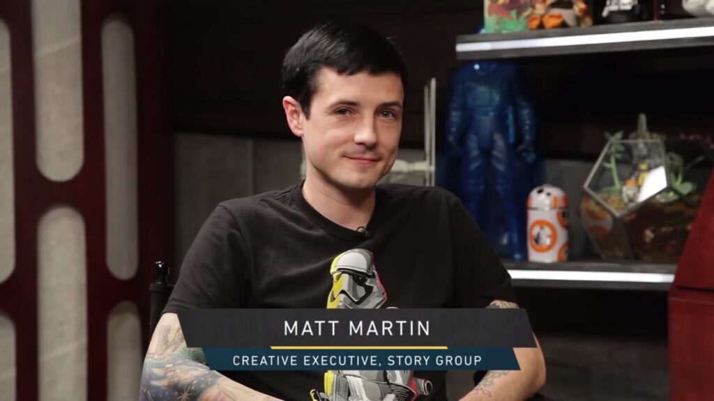 Matt Martin, produttore esecutivo a capo dello Story Group della Lucasfilm