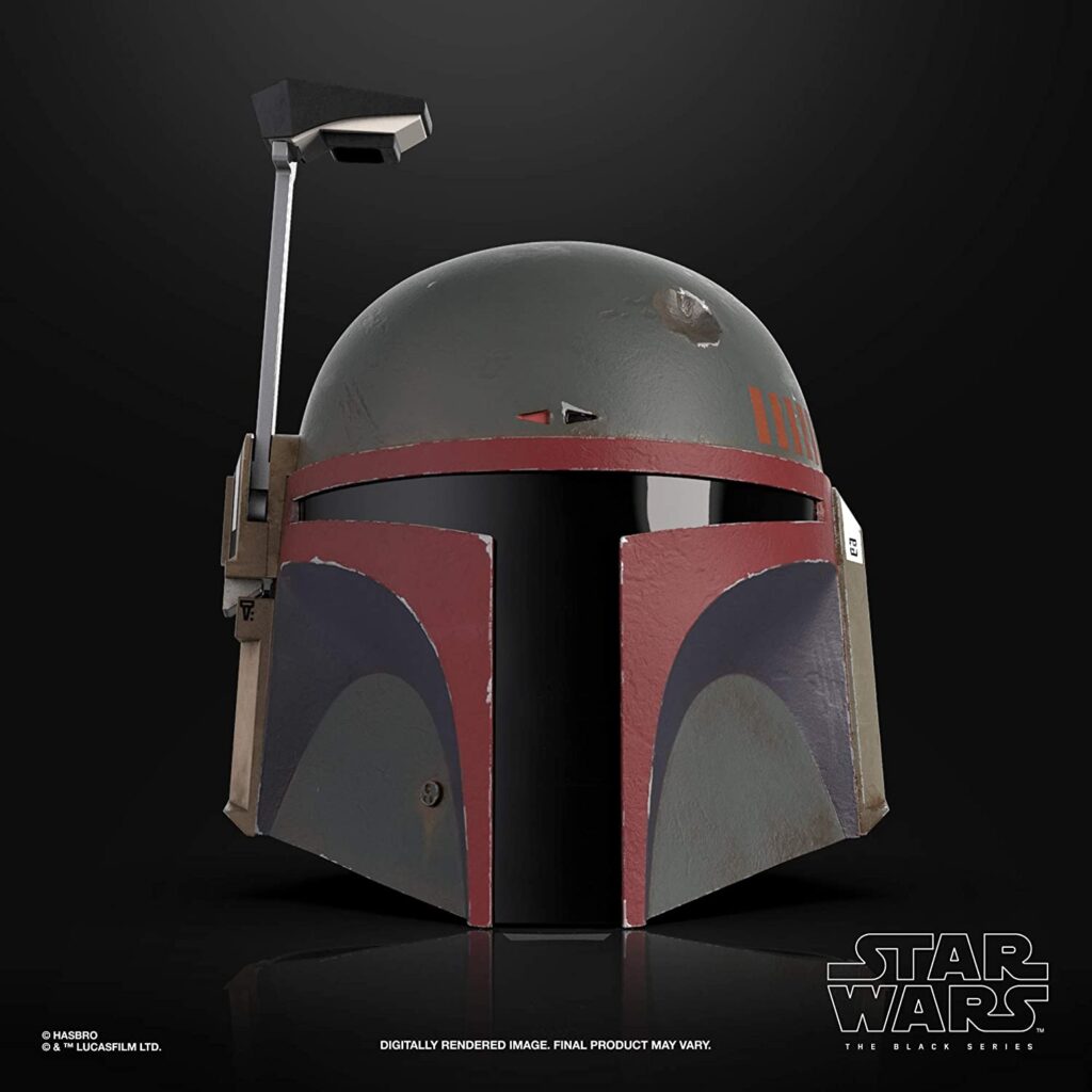 La replica dell'elmo di Boba Fett