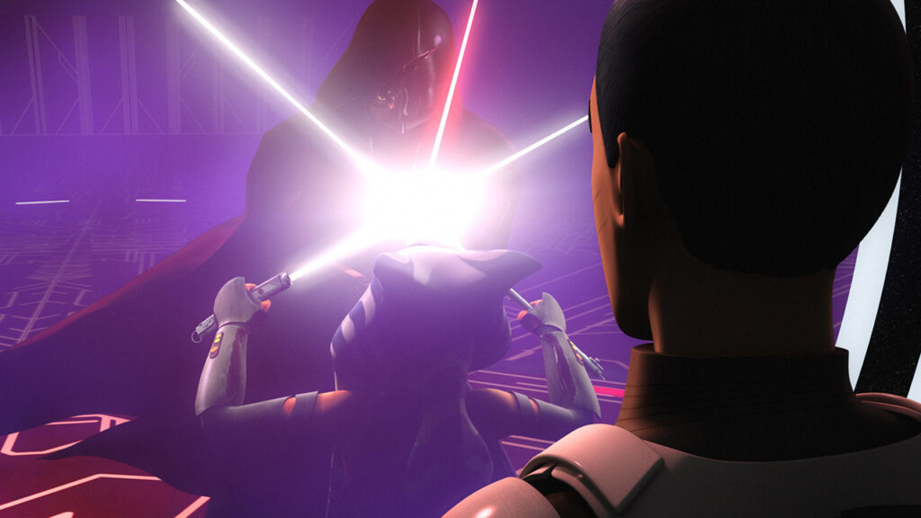 Ezra salva Ahsoka attraverso il mondo tra i mondi