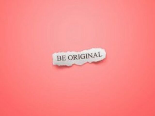 Be original (Sii originale)