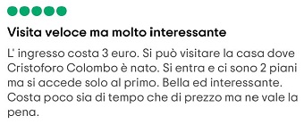 recensione casa di colombo 1