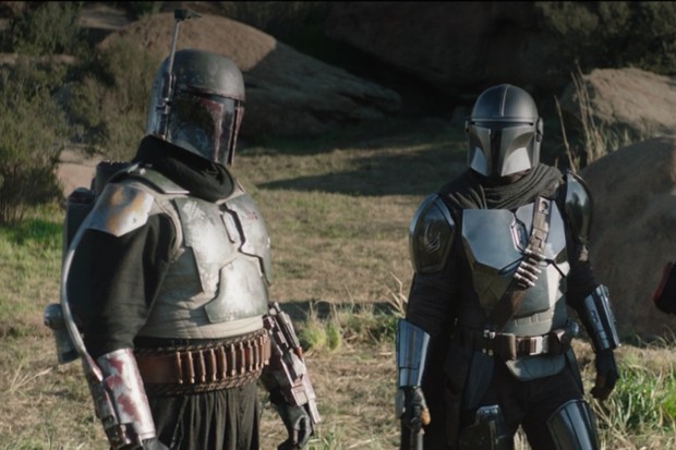 Boba Fett e Mando nel capitolo 14.