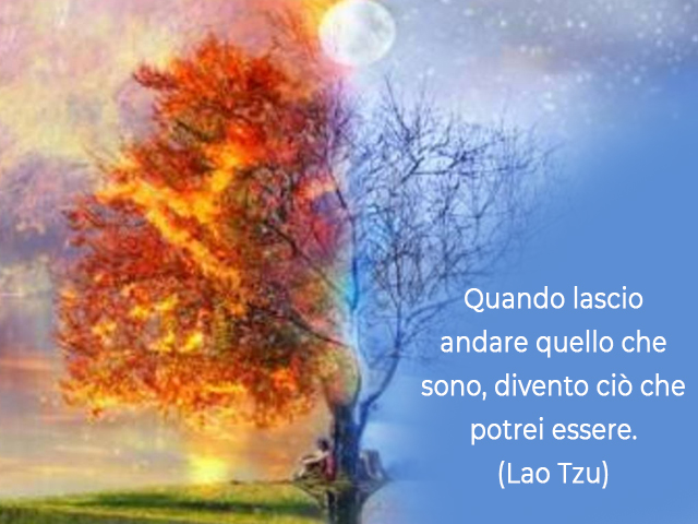 Quando lascio andare quello che sono, divento ciò che potrei essere.(Lao Tzu)