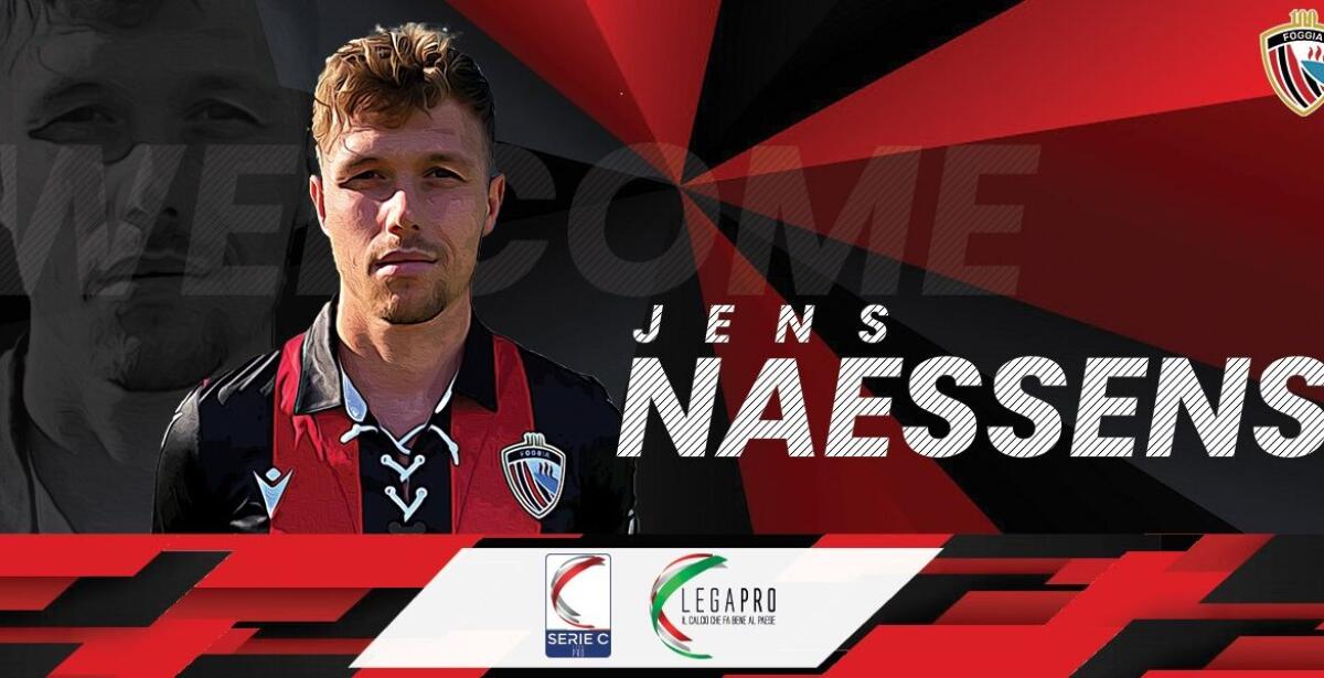 Naessens a FoggiaGol: "Volevo aiutare il Foggia a salire subito in Serie B" - Immagine in evidenza: Jens Naessens - crediti foto: sito ufficiale Calcio Foggia 1920