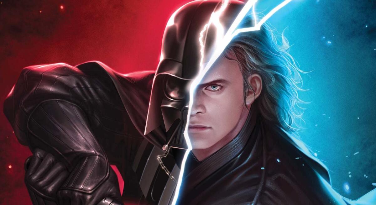 Tutti i poteri della Forza utilizzati da Anakin/Darth Vader in Star Wars - Anakin/Vader nella copertina di Darth Vader 5 del 2020