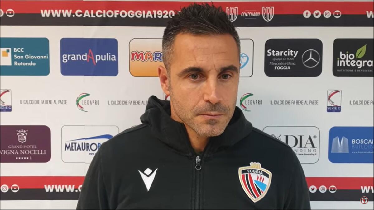 Foggia, Marchionni: "Guadagnato un buon punto" - Immagine in evidenza: Marco Marchionni - crediti foto: canale Youtube Calcio Foggia 1920