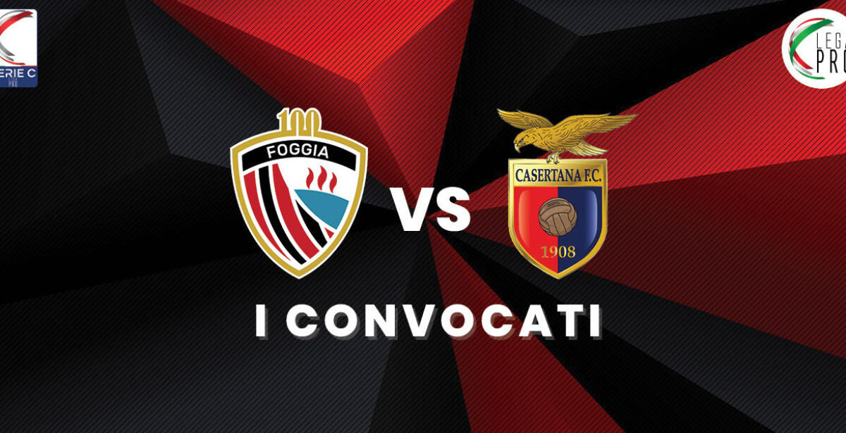Foggia, i convocati per la gara con la Casertana - Crediti immagine in evidenza: sito ufficiale Calcio Foggia 1920