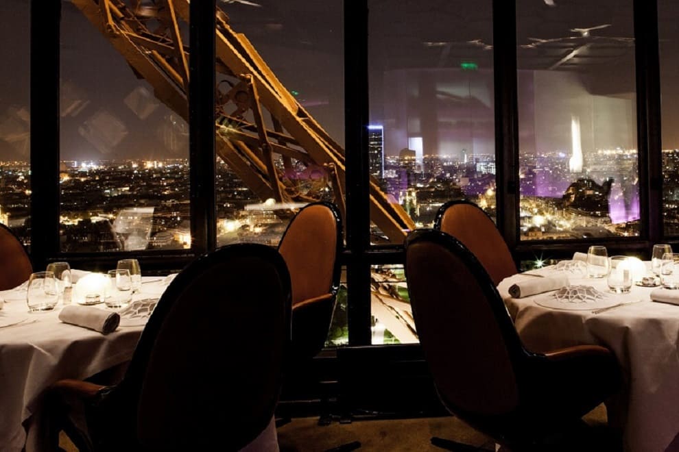 Vista dal ristorante Jules Verne