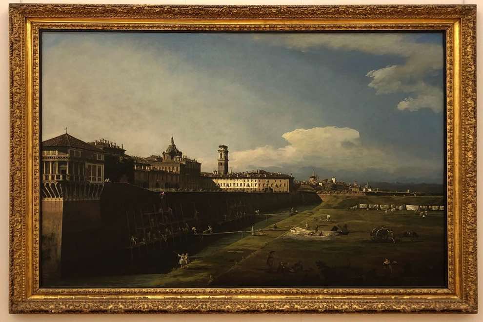 Veduta di Torino dal lato dei Giardini Reali, Bernardo Bellotto (1745)