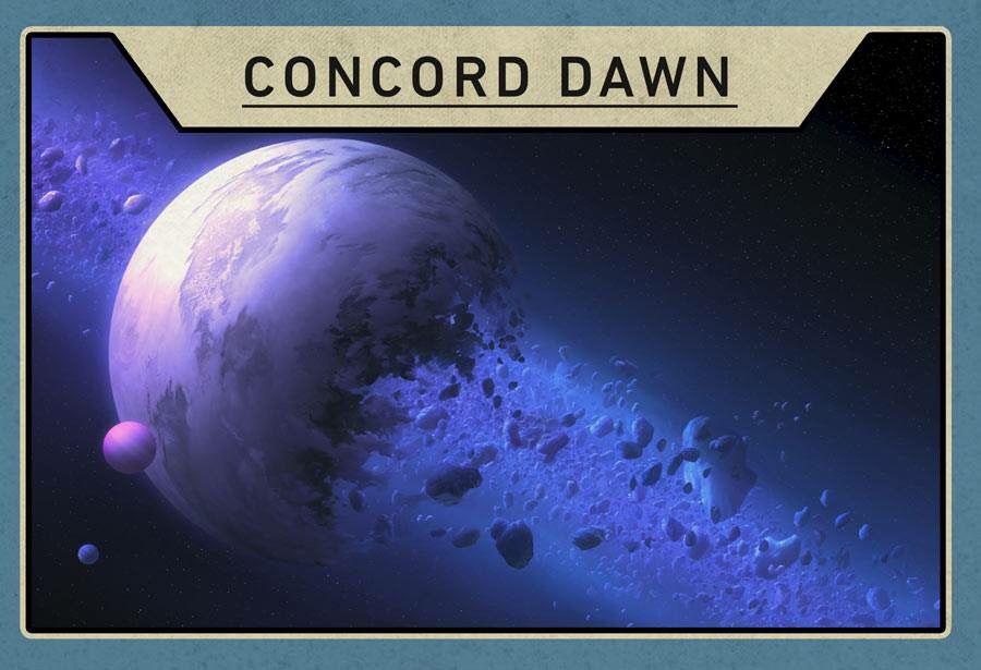 Colonia mandaloriana della luna di Concord Dawn