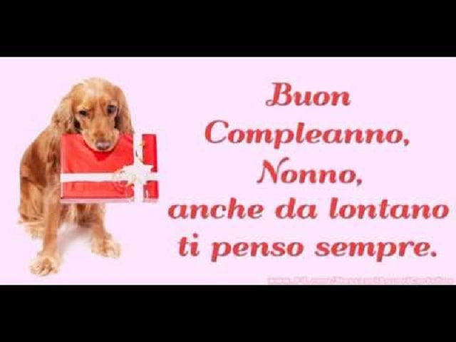 Auguri da tutti nonno
