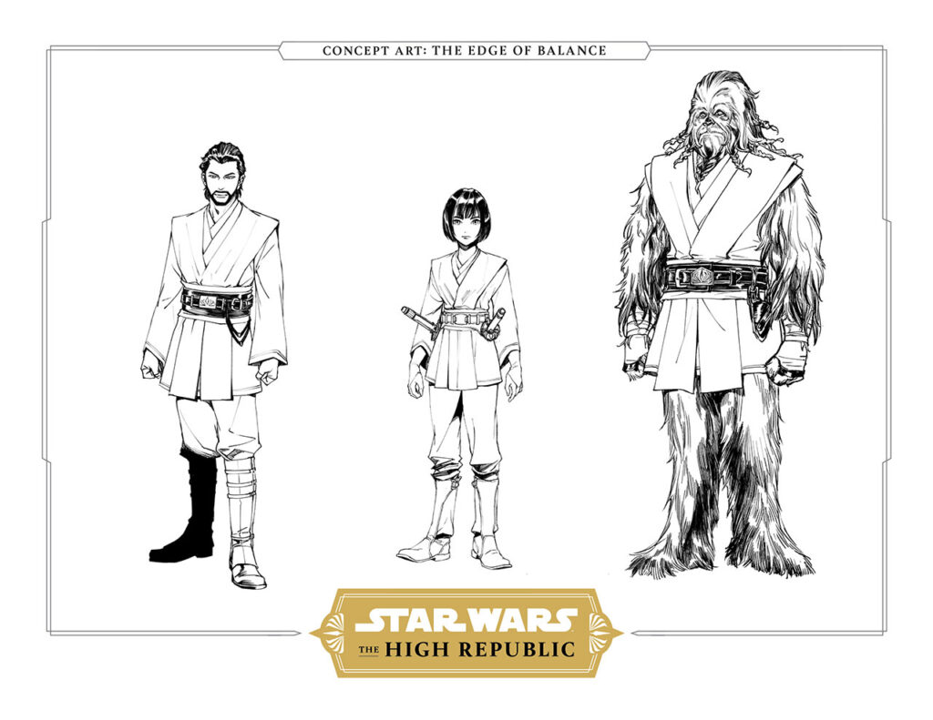 Concept art dei personaggi del manga.Da: Starwars.com