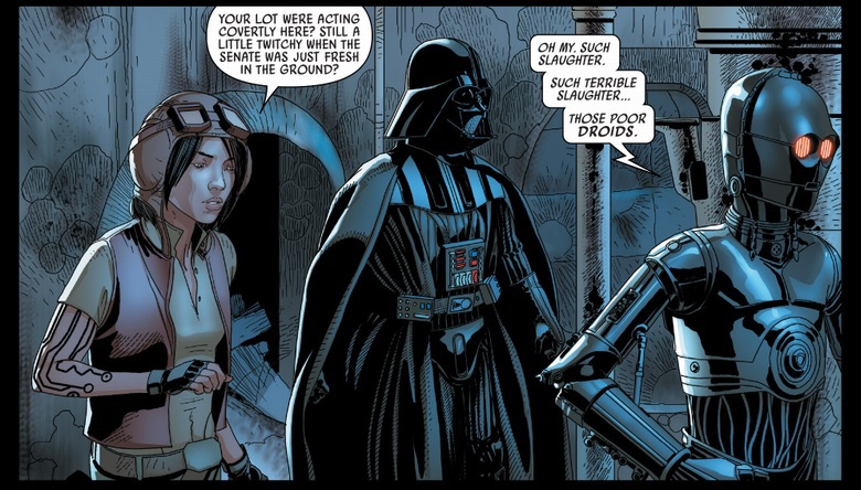 Darth Vader e Aphra su Tatooine