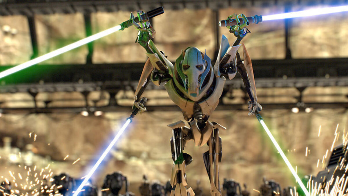 Ecco tutte le spade laser collezionate dal Generale Grievous - Il Generale Grievous in Star Wars: La Vendetta dei Sith
