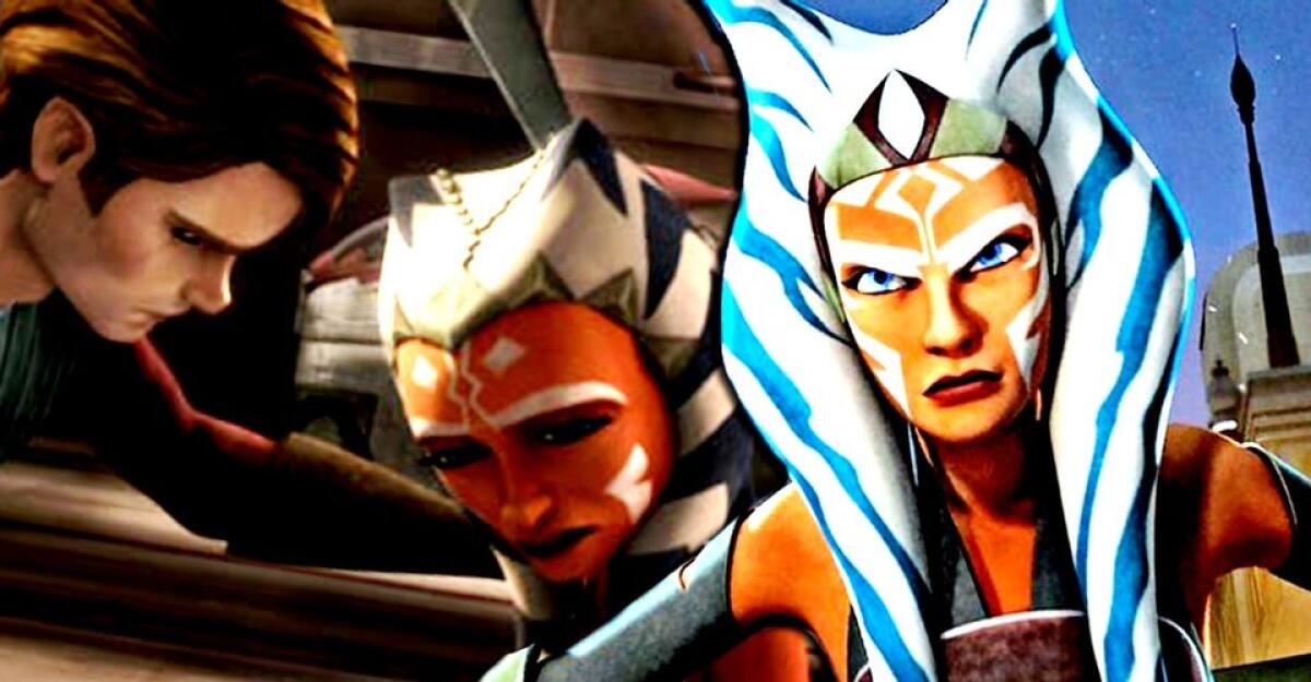 Ahsoka Tano: perchè la battaglia di Ryloth è stata vitale per la sua crescita - Ahsoka consolata dal suo maestro Anakin - Ahsoka in Rebels