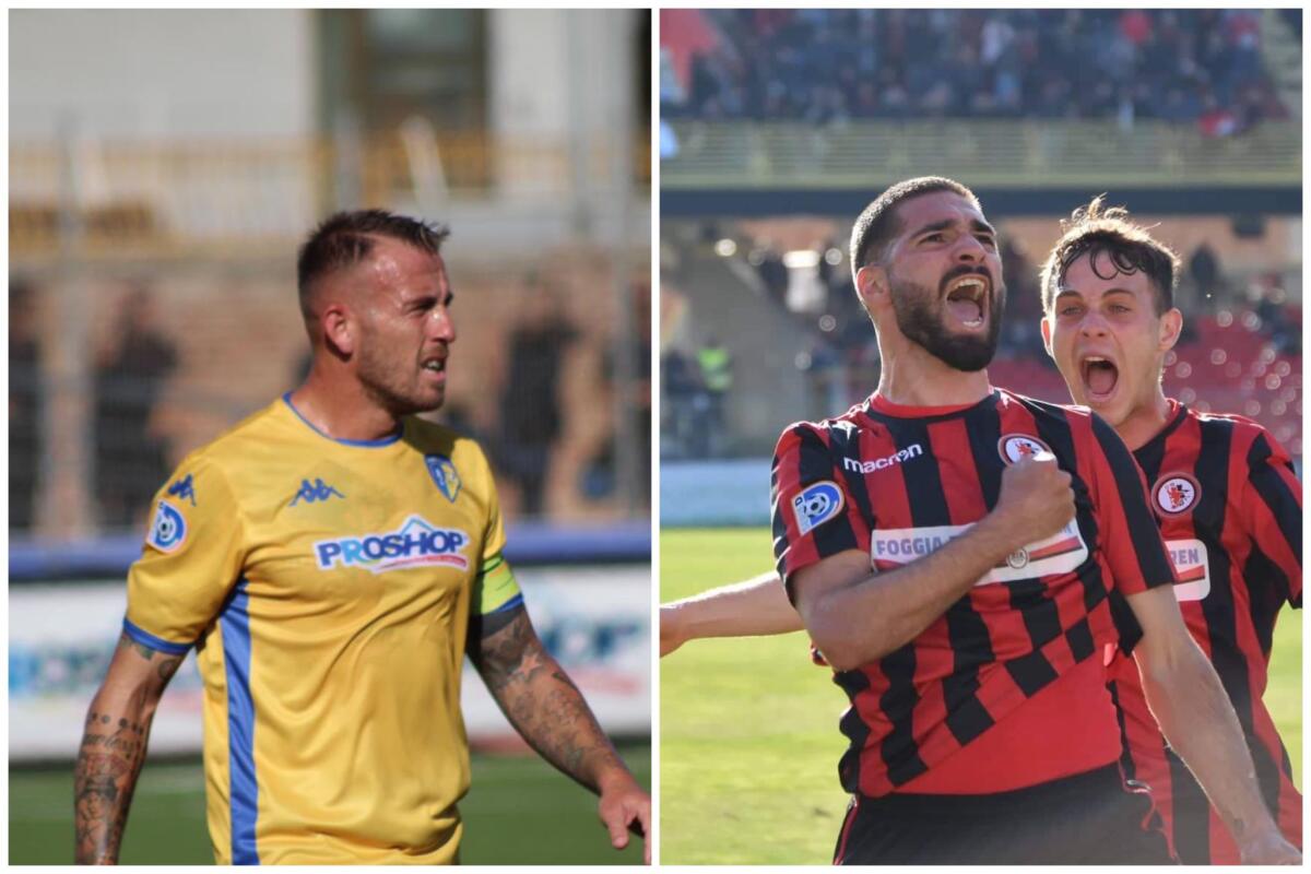 Accadde oggi, il Foggia stendeva il Cerignola (VIDEO) - Foggia, a sinistra Tommaso Coletti, crediti: Antonio Errichiello. A destra Matteo Gerbaudo, crediti: Luigia Spinelli