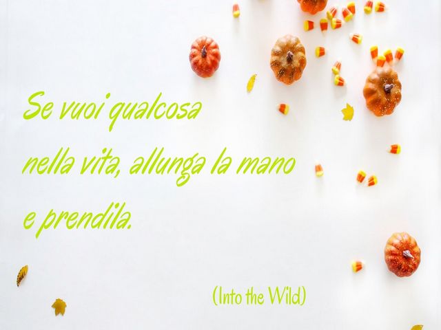 Se vuoi qualcosa nella vita, allunga la mano e prendila. (Into the Wild)