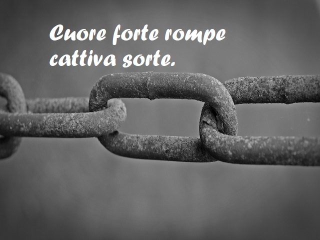 Cuore forte batte cattiva sorte.