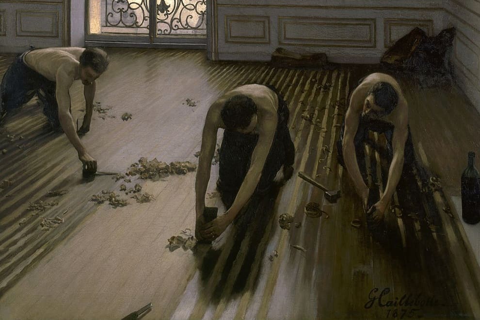 I piallatori di parquet di Caillebotte