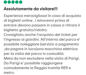 reggia di versailles descrizione