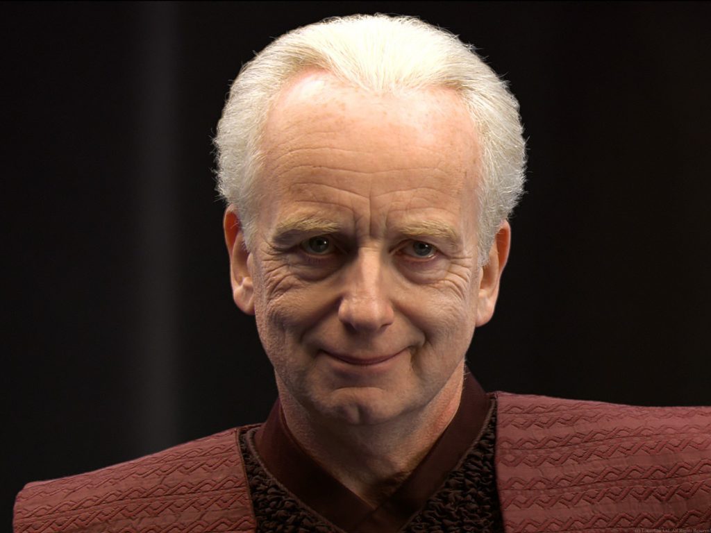Ian McDiarmid interpreta Palpatine.Da: clone corridor
