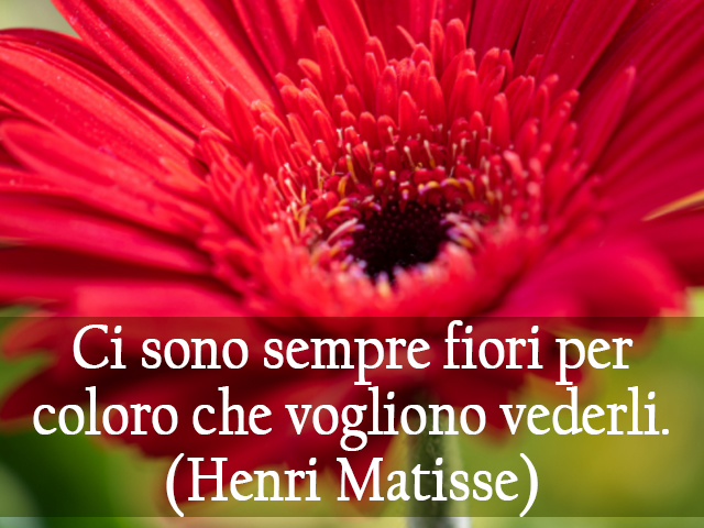 Ci sono sempre fiori per coloro che vogliono vederli.(Henri Matisse)