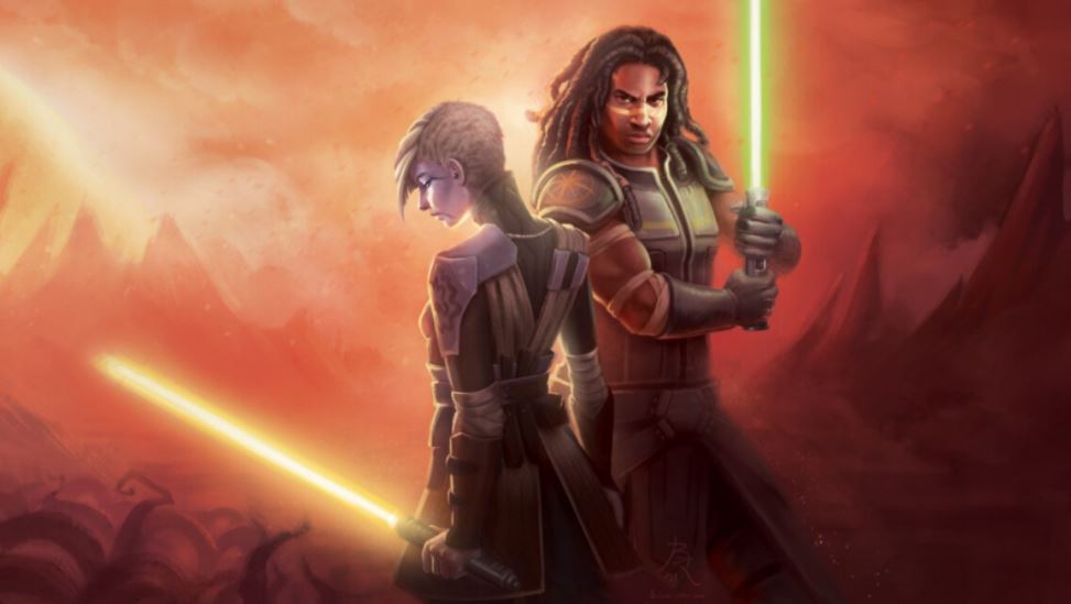 Ventress e Vos in una fanart.Da: Reddit