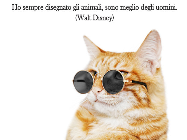 Ho sempre disegnato gli animali, sono meglio degli uomini.(Walt Disney)