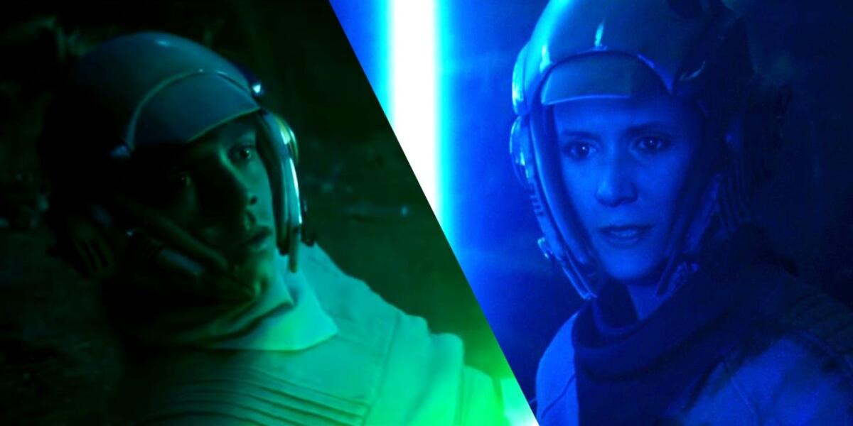 Leia attiva la sua spada laser nella nuova illustrazione ufficiale - Luke e Leia si allenano nel flashback di Episodio IX