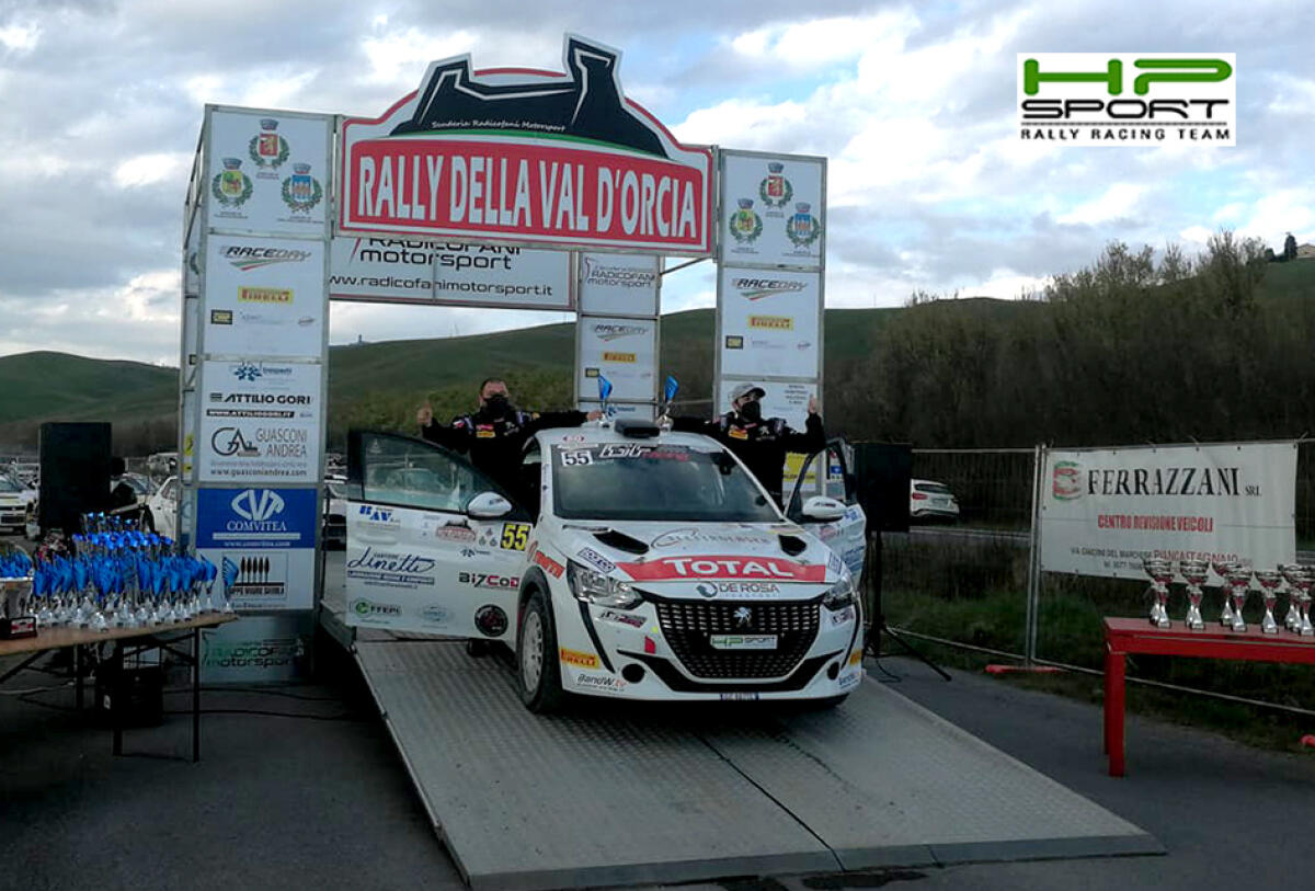 HP SPORT RRT E TREVISANI – SUCCESSO PIENO AL RALLY DELLA VAL d’ORCIA - 