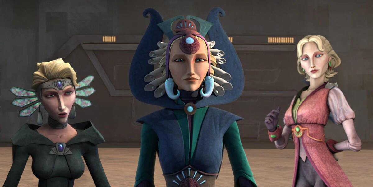 Satine Kryze: la storia della duchessa mandaloriana pacifista - La duchessa Satine Kryze in The Clone Wars
