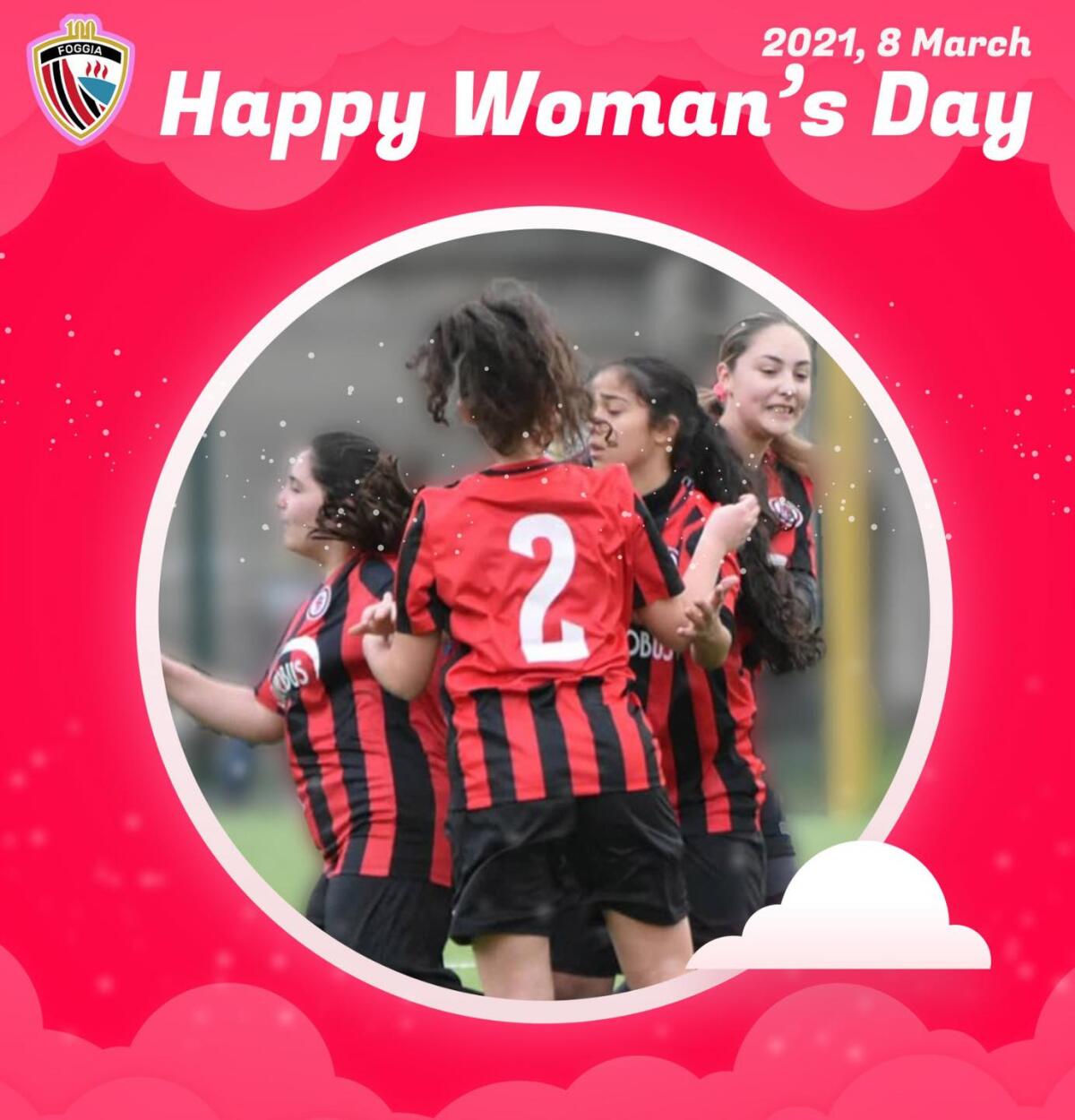 8 Marzo, il Foggia celebra le donne e la formazione femminile - 8 Marzo, crediti: Calcio Foggia 1920