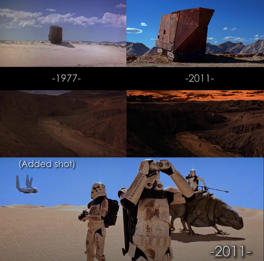 Modifiche ai paesaggi di Tatooine
