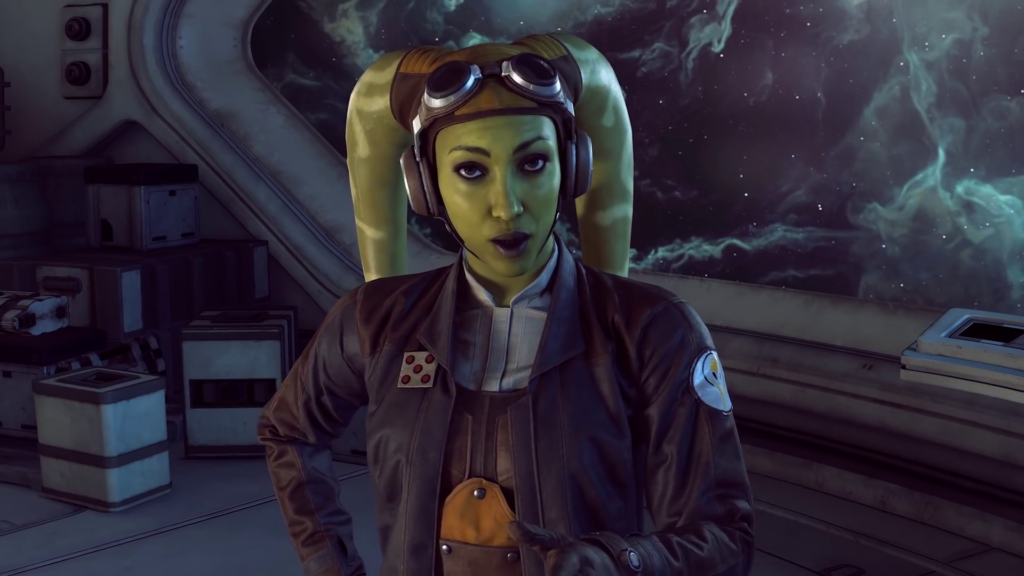 Il Generale Hera Syndulla nel videogioco Star Wars: Squadrons