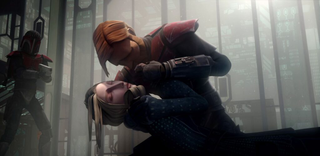 Satine muore tra le braccia di Obi-Wan