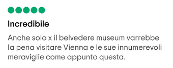belvedere prezzi