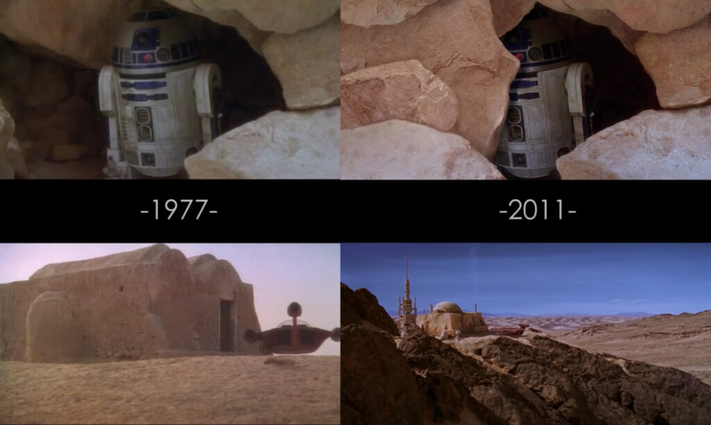 Alterazioni durante le scene con Ben Kenobi su Tatooine