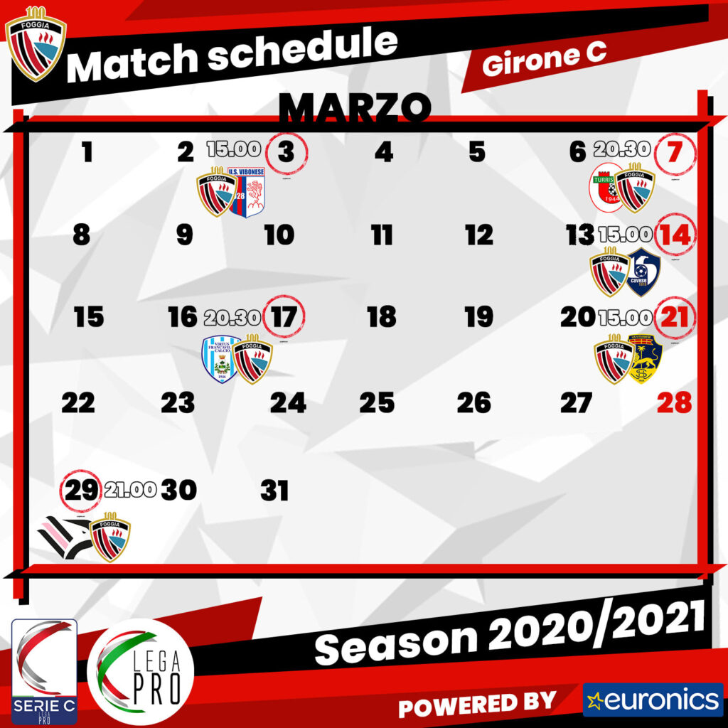 Crediti foto: pagina ufficiale Facebook Calcio Foggia 1920