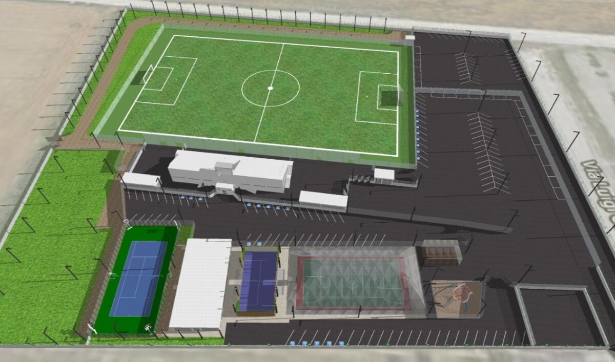 Foggia, ecco il progetto del campo sportivo Croci Nord - Il progetto del Campo Sportivo Croci Nord, foto postata dal sindaco Franco Landella