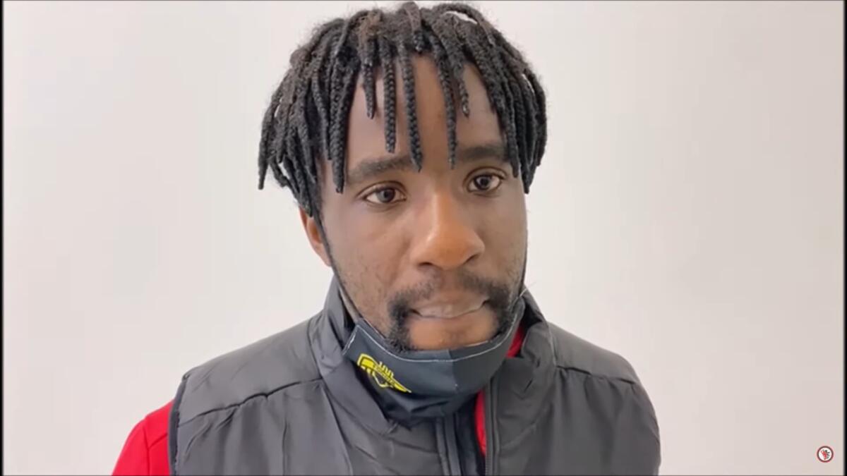 Kalombo suona la carica su Instagram: “Forza Foggia!” - Immagine in evidenza: Sedrick Kalombo - crediti foto: canale Youtube ufficiale Calcio Foggia 1920