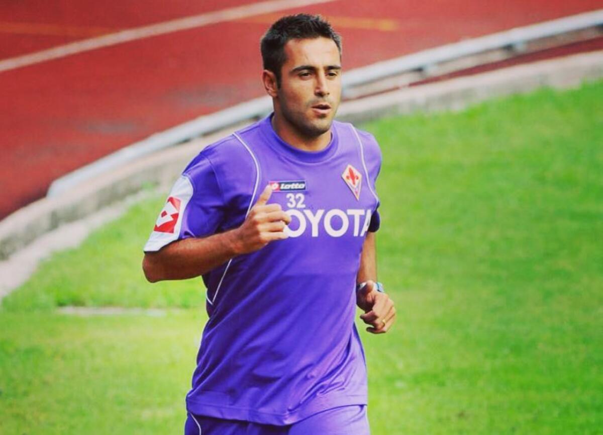 Gazzetta posta formazione della Fiorentina, c'è anche Marchionni - Marco Marchionni con la maglia della Fiorentina, crediti: dal profilo Instagram del mister