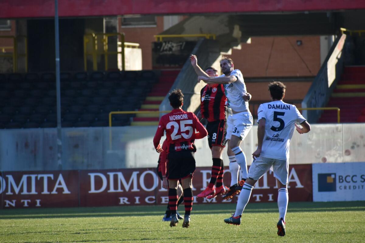 Foggia, i complimenti alla Ternana per la promozione in Serie B - Uno scatto di Foggia-Ternana - foto di Luigia Spinelli