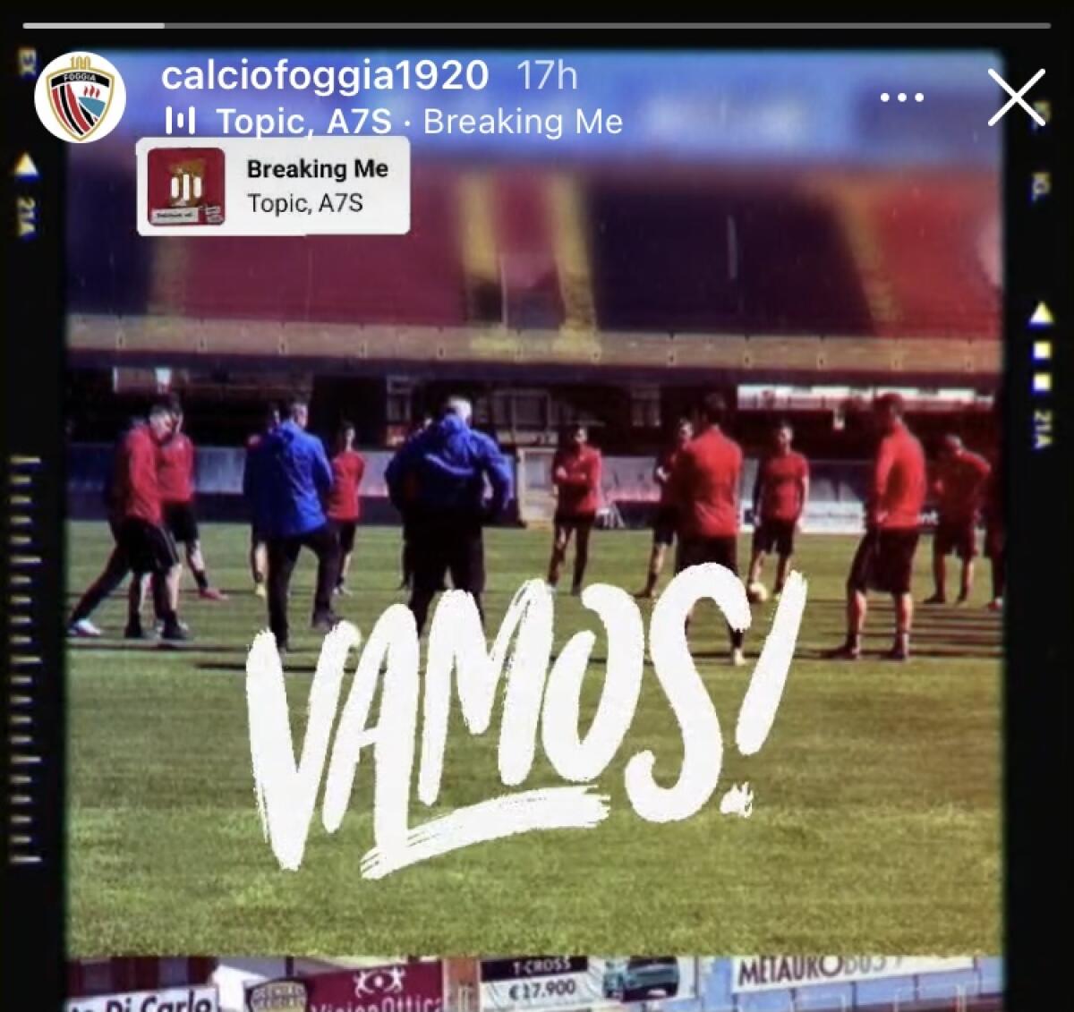“Vamos!”, la carica del Foggia in vista del Palermo - 