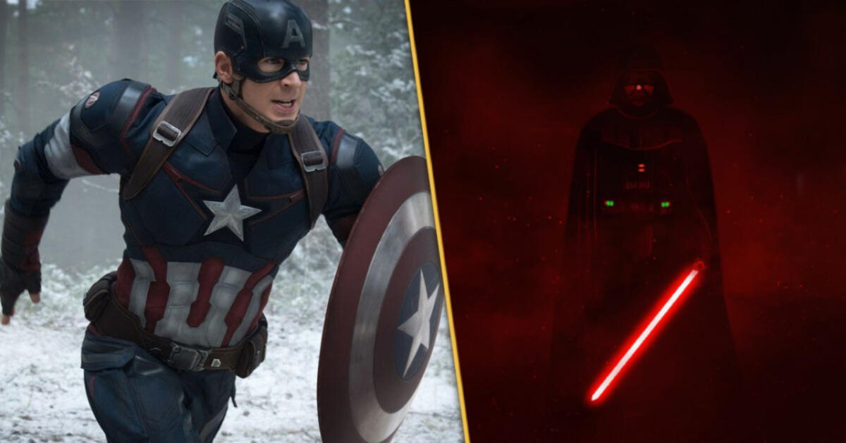 Una spada laser riuscirebbe a tagliare lo scudo di Capitan America? - Capitan America e Darth Vader