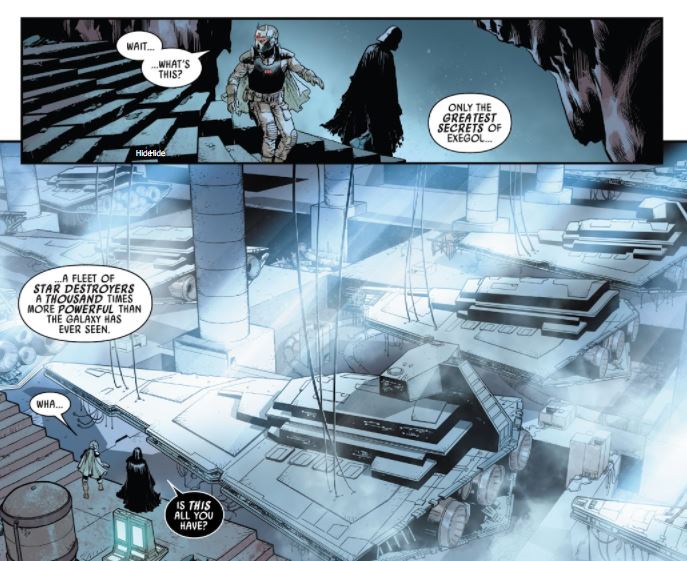 Palpatine stesso parla della flotta Sith