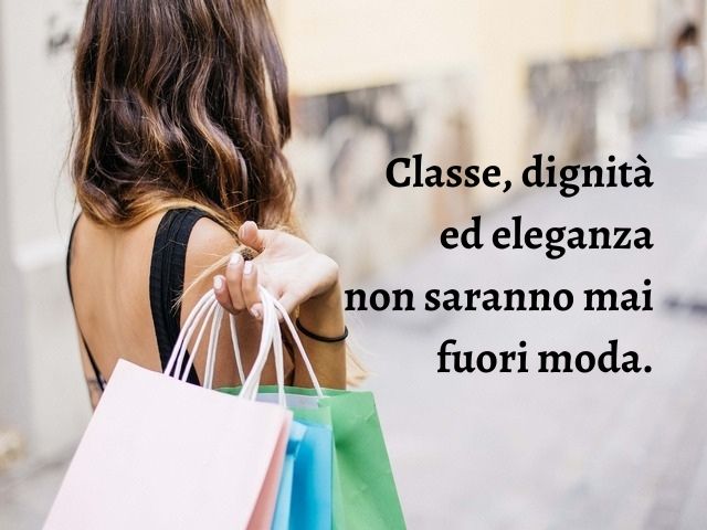 Classe, dignità ed eleganza non saranno mai fuori moda.